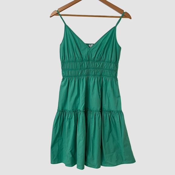 Rails "Carmen" Green V-Neck Knee Length Summer Dress S ($228) - Picture 2 of 8